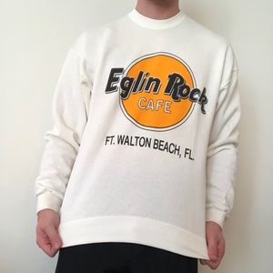Vintage Eglin Rock Cafe sweater size L